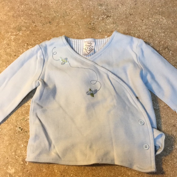 Matching blue set with airplane design - Picture 2 of 3